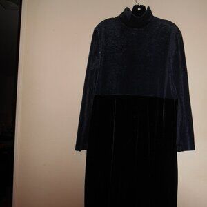 Talbots Velvet mock turtle neck dress